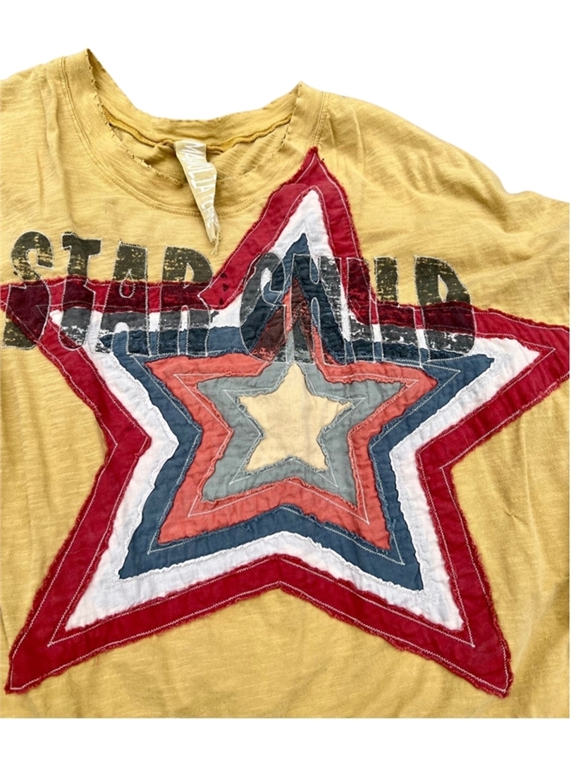 Star Child Hi-Lo Appliqué Top