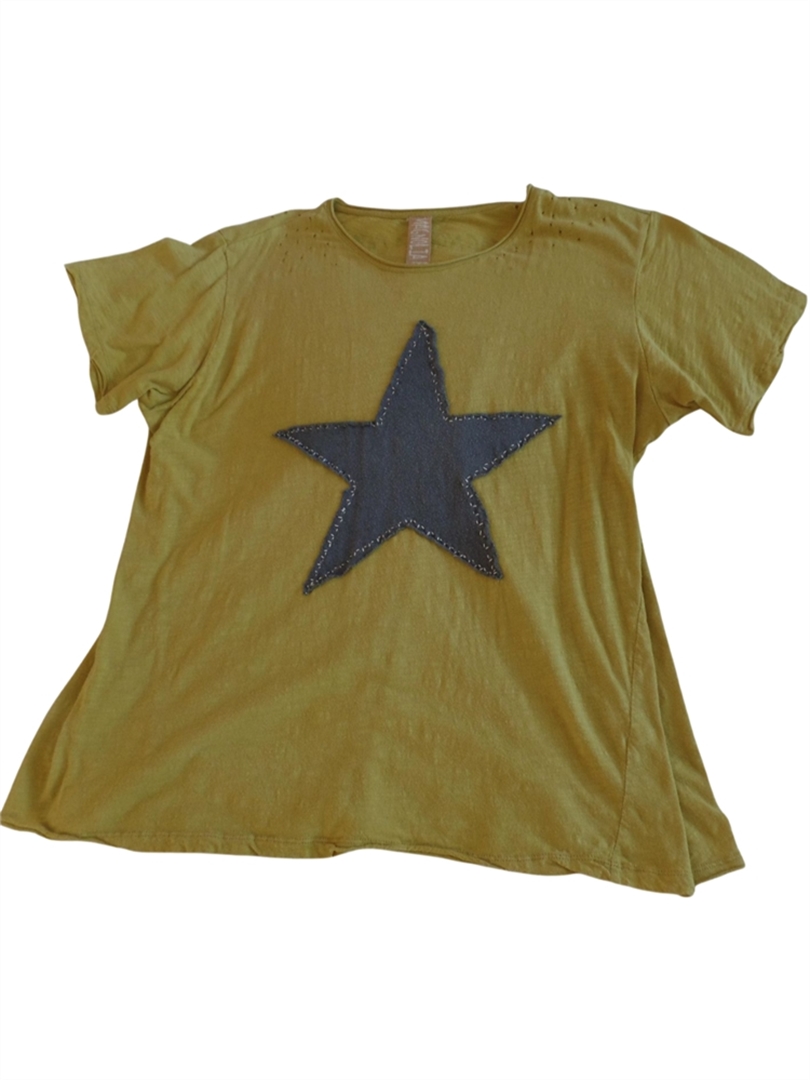 STAR APPLIQUE TEE - LA COLOR