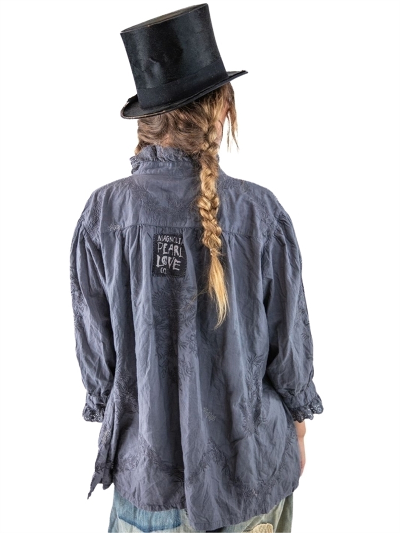 Embroidered Ruffle Workshirt