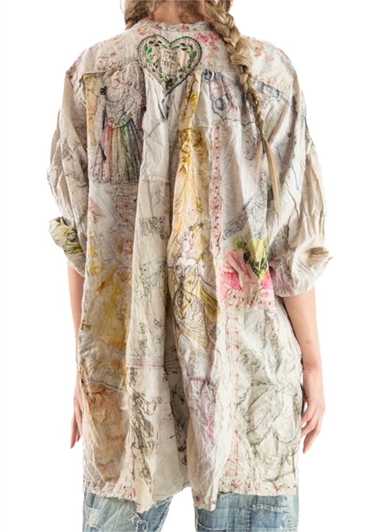 Specialty Patchwork Prairie Shirt 1365 Adieu Print Applique