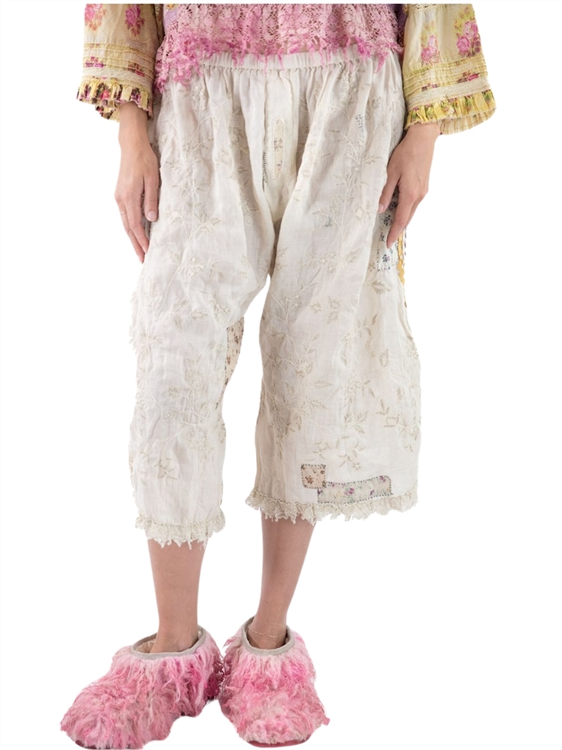 Cream Embroidered Overall Tiered bloomer main image 1