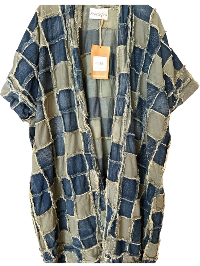 Magnolia Pearl Trade - Dashi Patchwork Denim Kimono