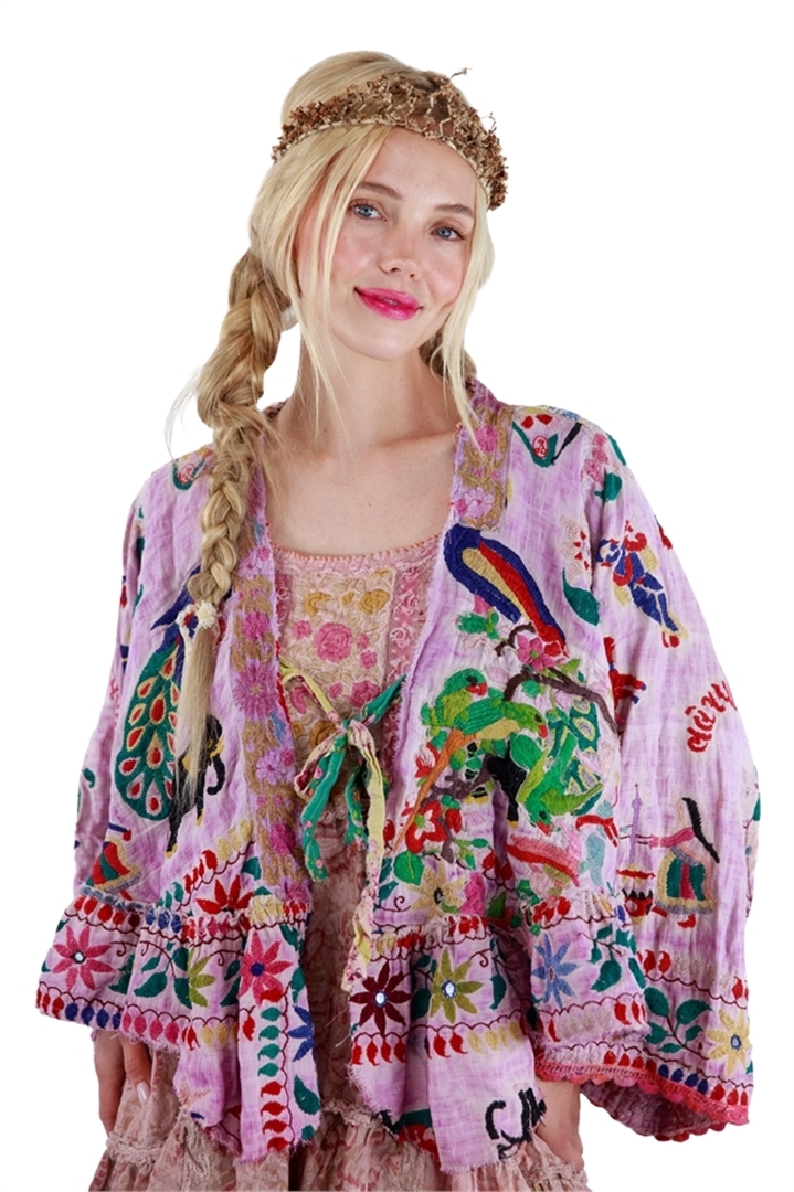 Embroidered Lise Lotte Piano Shawl