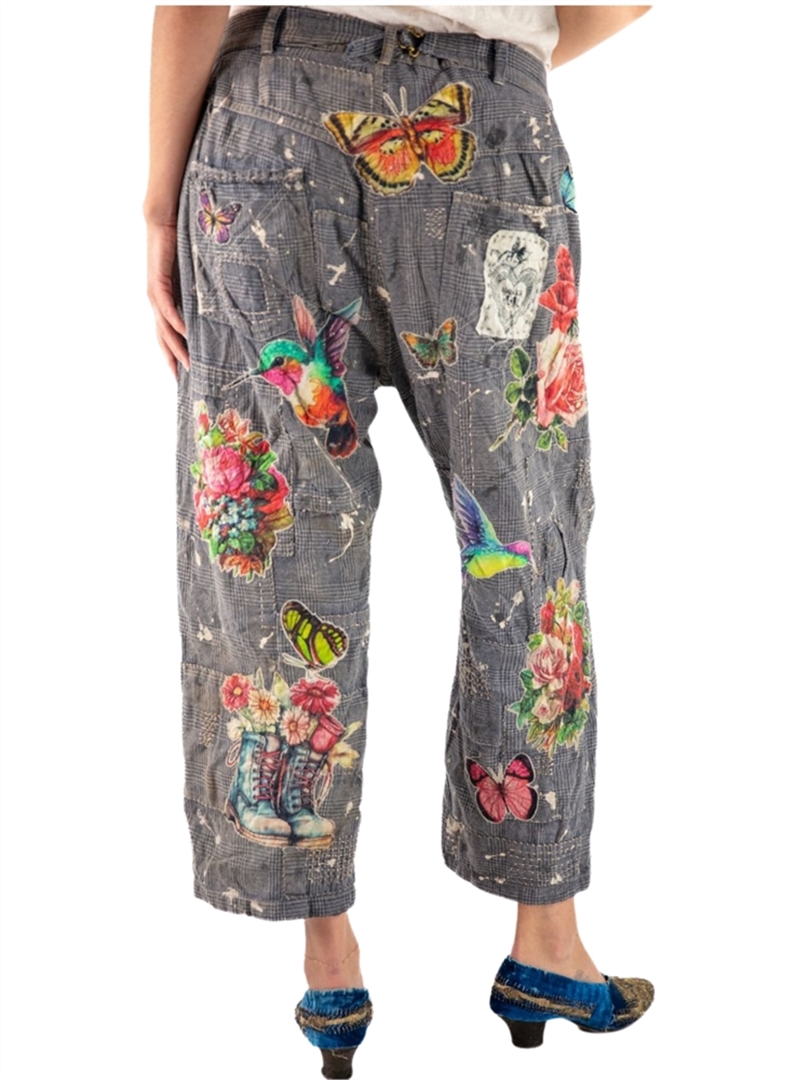 Appliqué Miner Pants