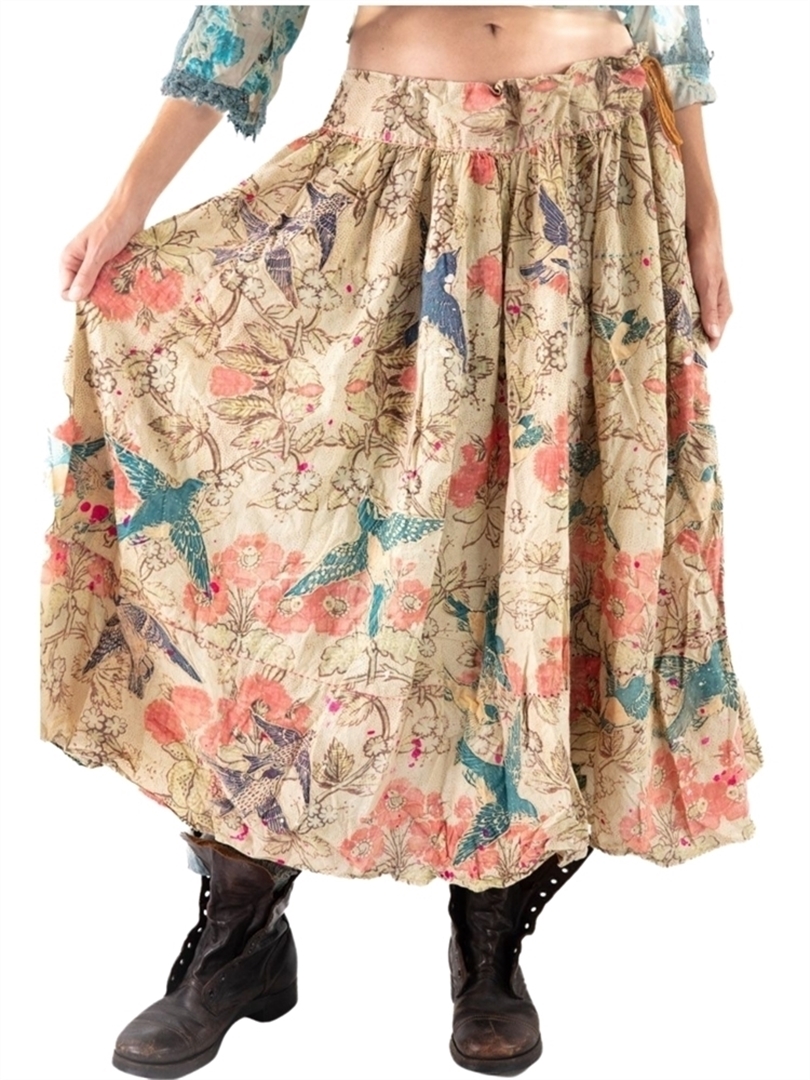 Bird Appliqué Skirt