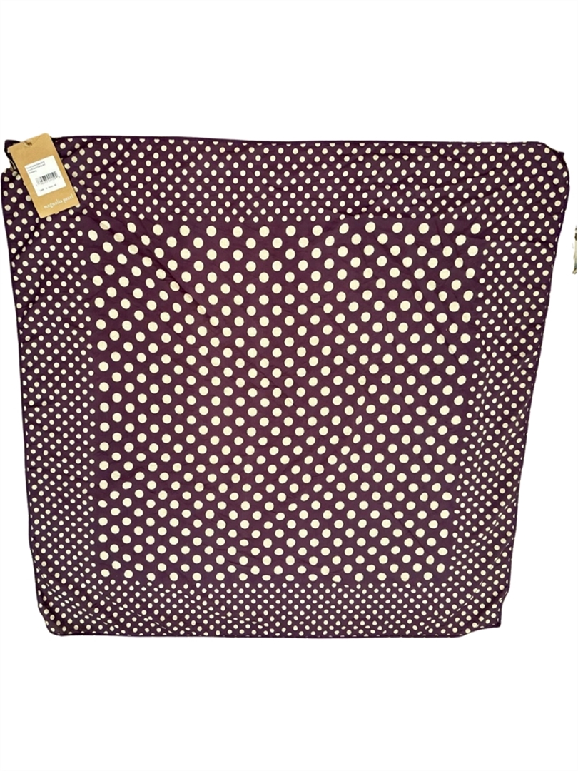 French Cotton Polka Dot Scarf in Urchin with Hand Fading and Distressing