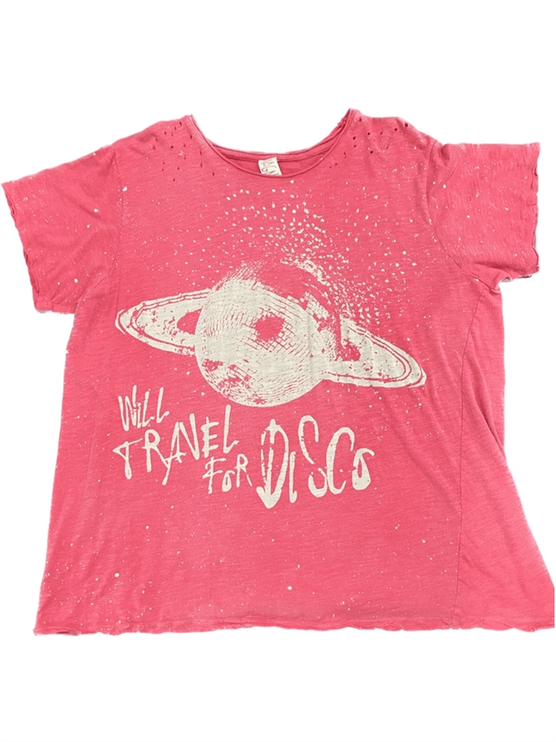 Travel For Disco tee - Pink