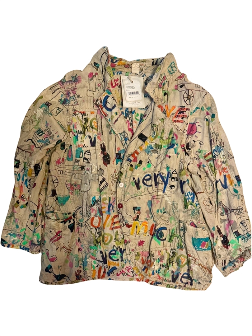 OOAK - Saffi Jacket -Robin’s Childhood Artwork Graffiti