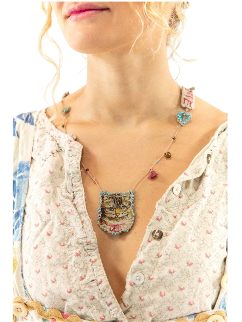 Hand-Knotted Cat Necklace