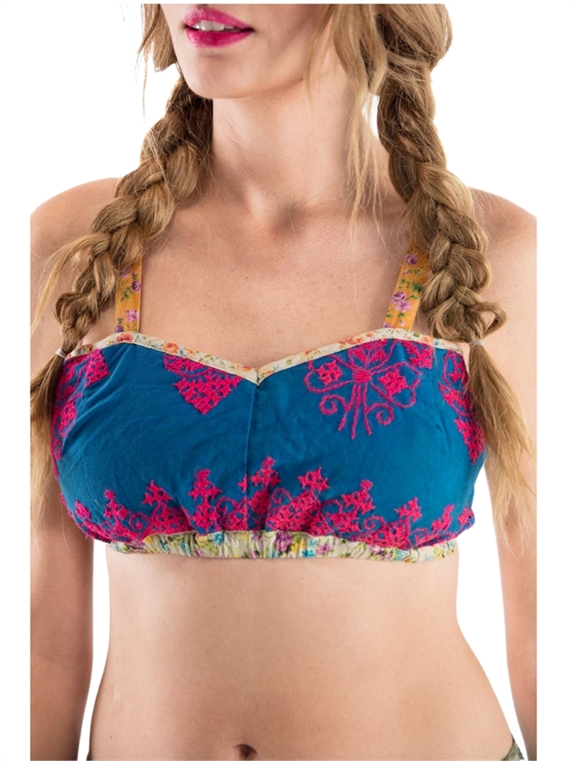 Embroidered Mindy Bralette
