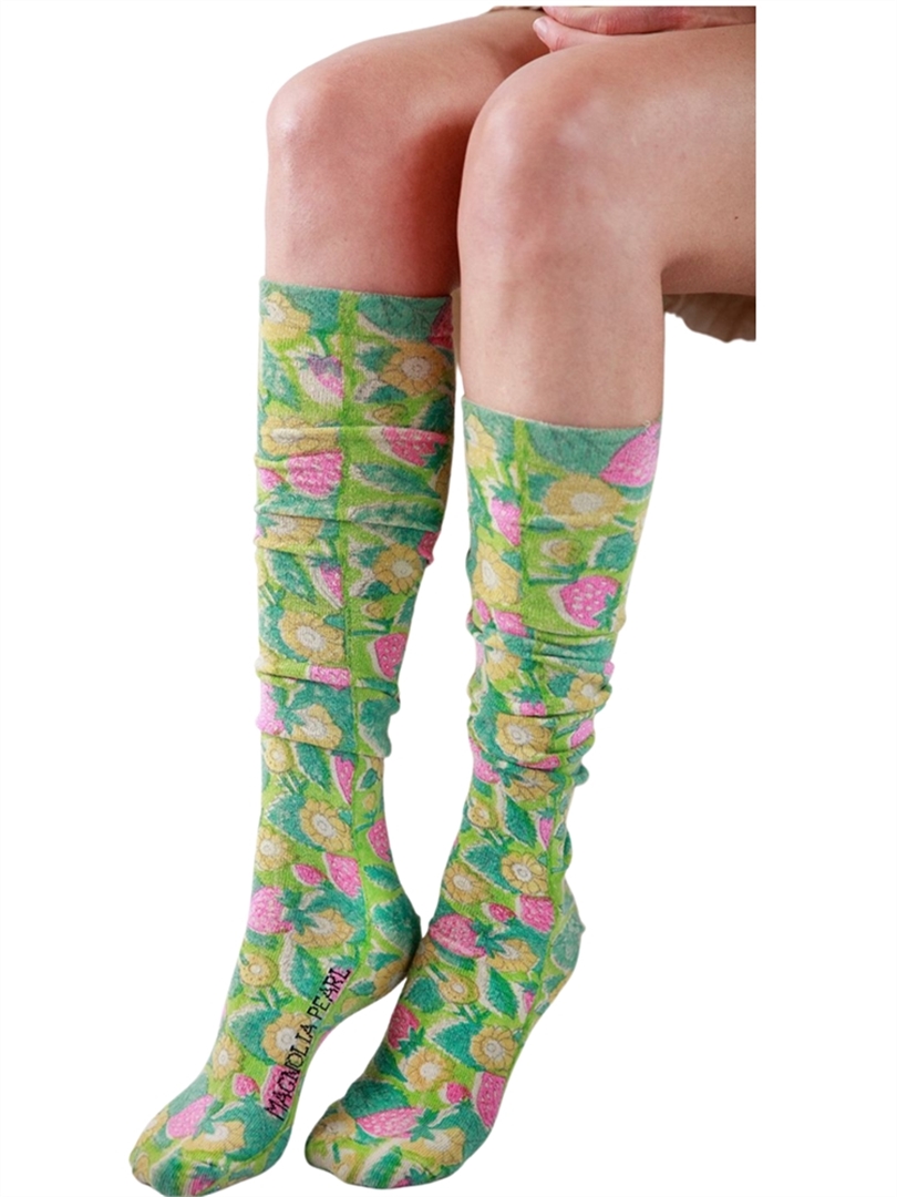 Block Print OTK Socks