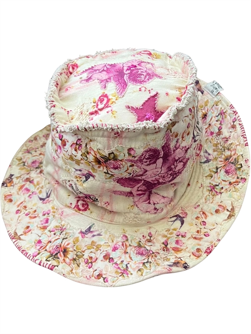 GORGEOUS FLORAL ANGEL TOP HAT