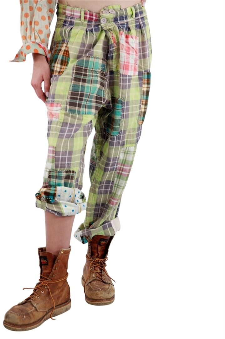 Patchwork Plaid Charmie Trousers