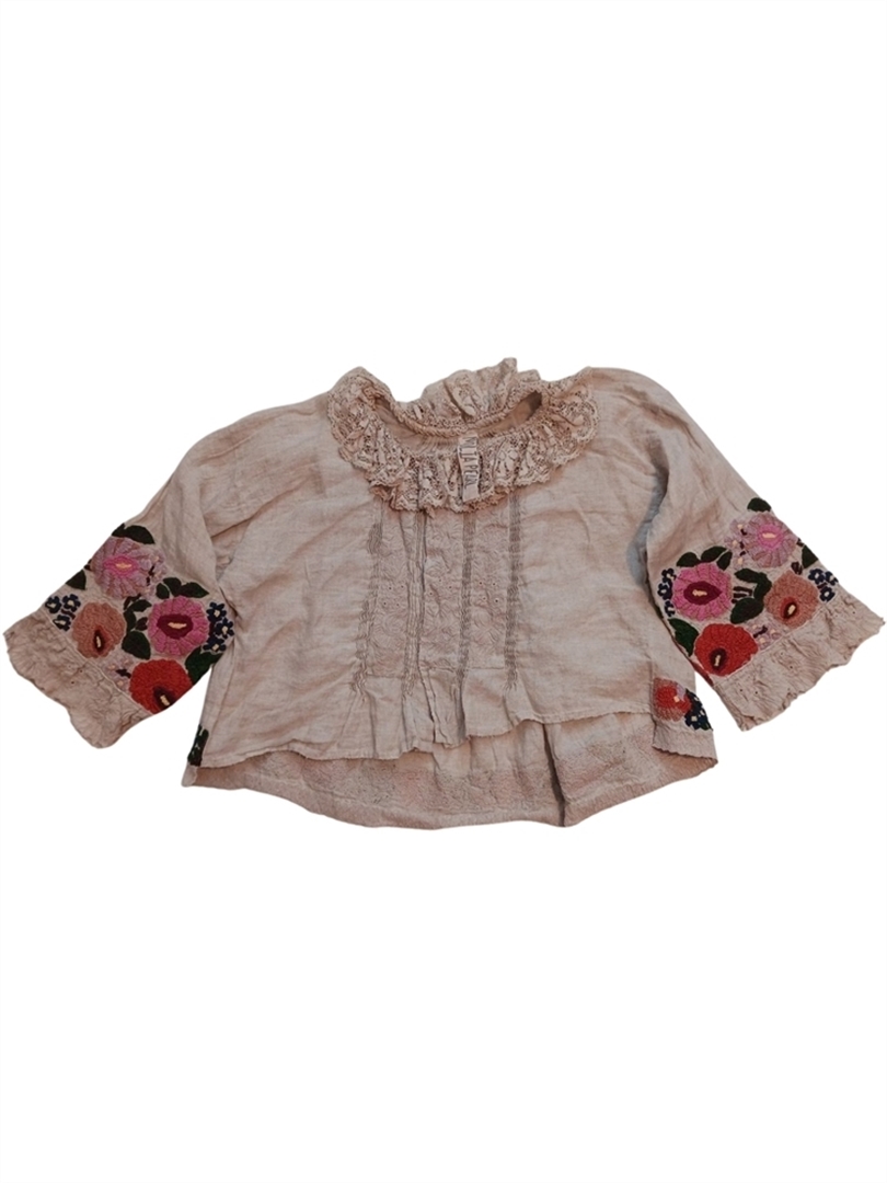 MP Ana Lucia Linen Embroidery Top