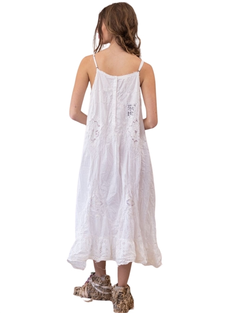 Embroidered Eyelet Slip Dress