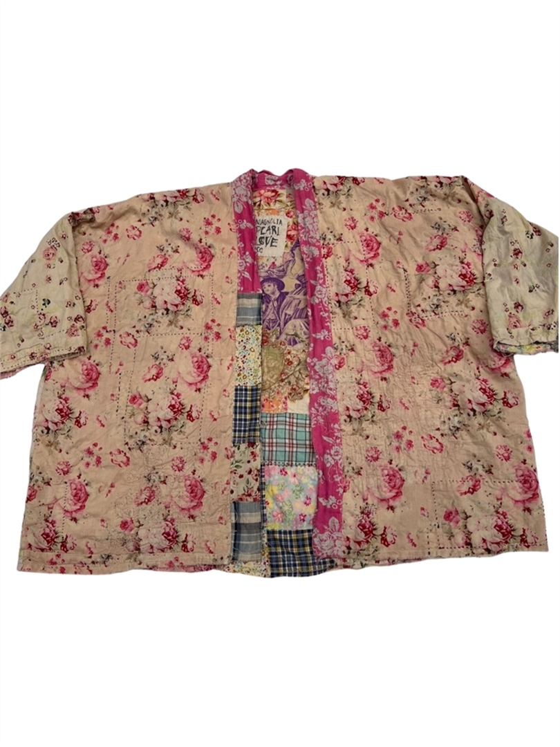 SPECIALTY REVERSIBLE PATCHWORK SHORT VIJII KIMONO