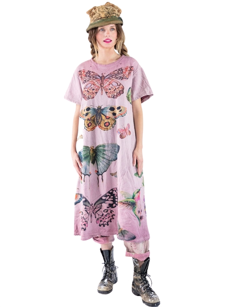 Fleece Butterfly Tee Dress