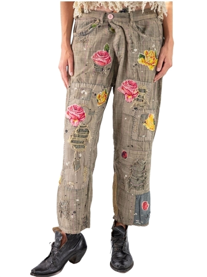 Appliqué Miner Pants