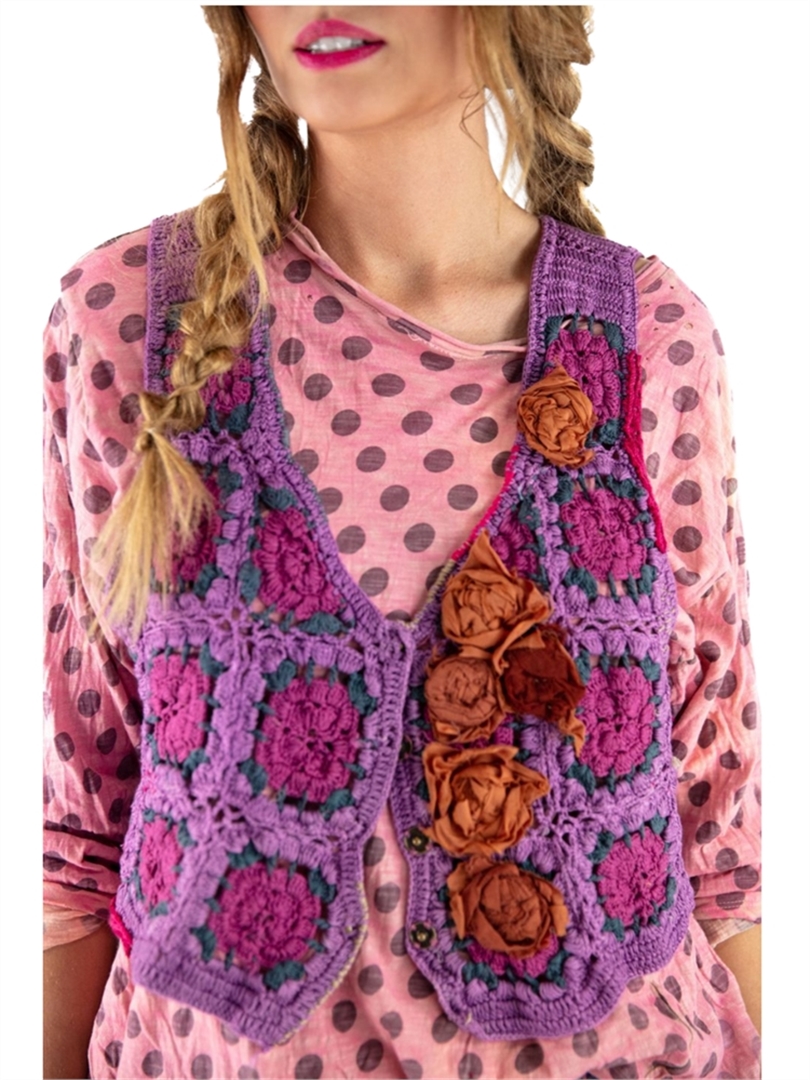 Quiltwork Crochet Vest