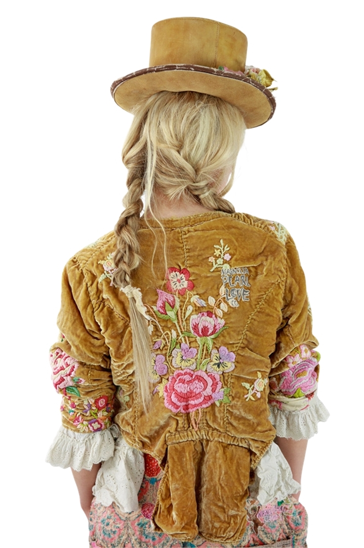 Embroidered Velvet Inna Jacket