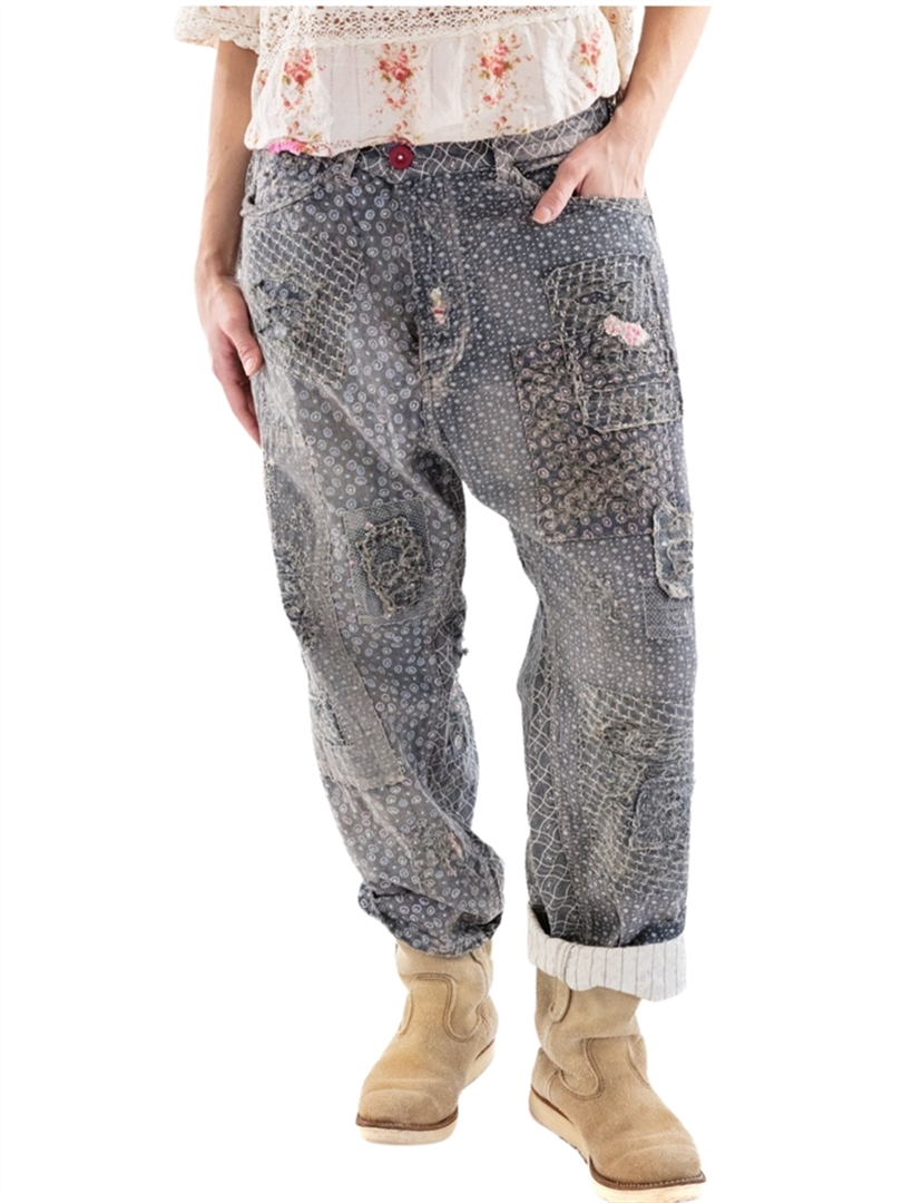 Quilted Piecewise Miner Pants
