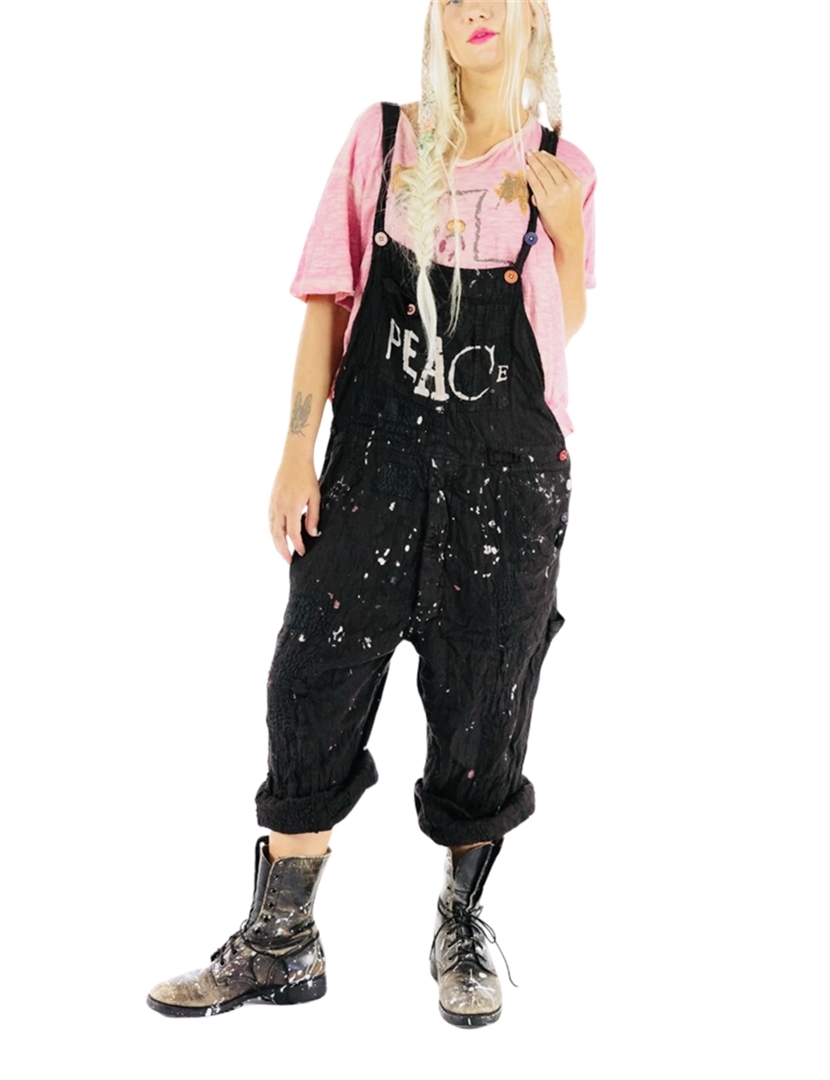 *Charity Item* SUPER RARE Peace Painters Overalls #071-Ink Black