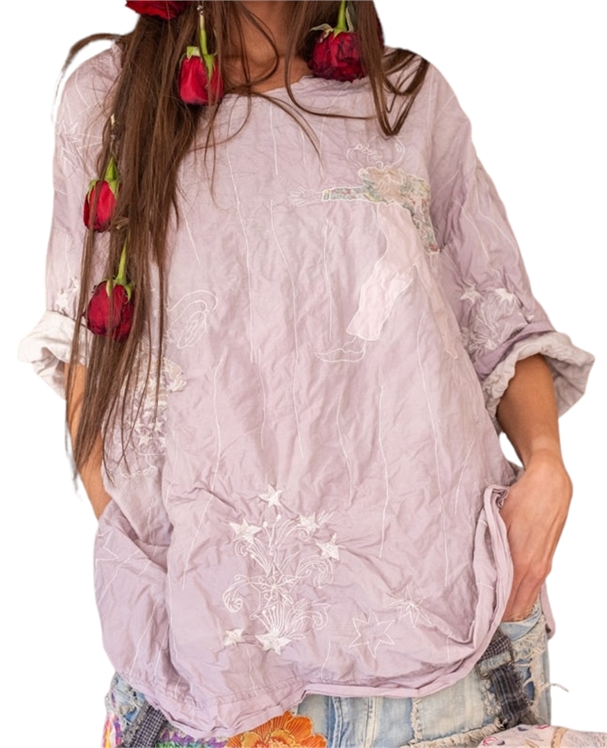 SOLD OUT Silk Quilted Circus Francis Top #1036