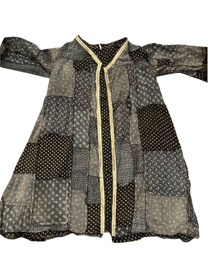 Lightweight Patchwork Kimono - Several Blue Hues