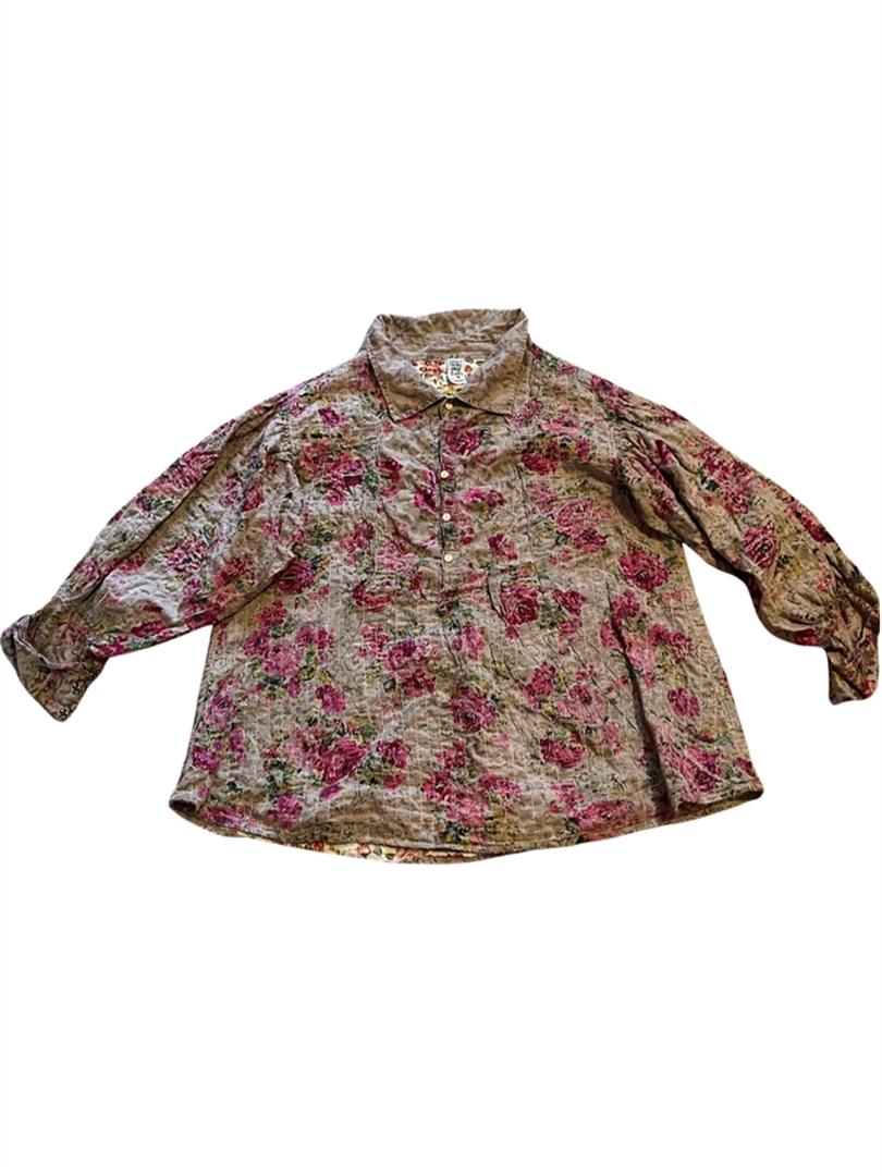 Kalamkari quilted Tora shirt