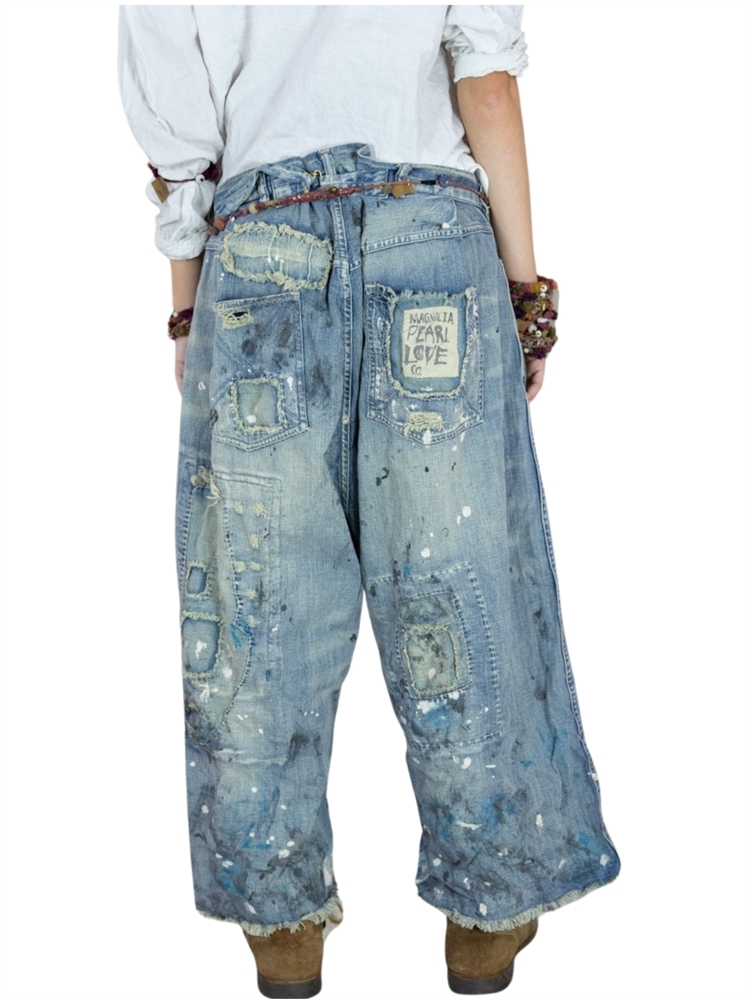 Jeans Magnolia Pearl Dani – Modèle Multicolore En Lin, Neuf Avec étiquettes – Taille Unique